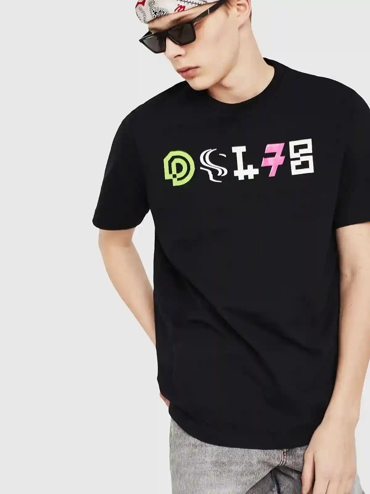 Black Regular T-shirt with DSL78 print