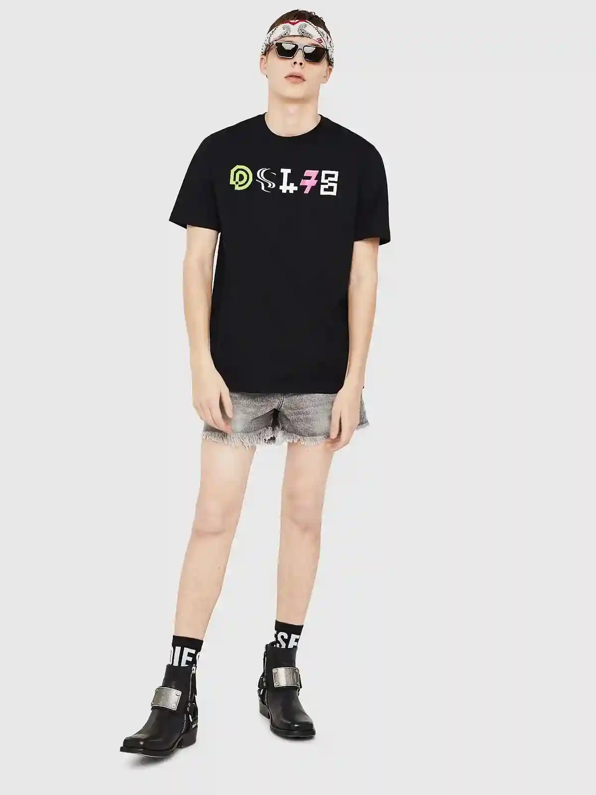 Black Regular T-shirt with DSL78 print
