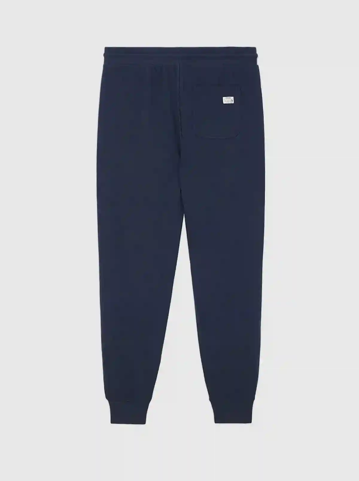 Blue Sweatpants with knitted logo bands