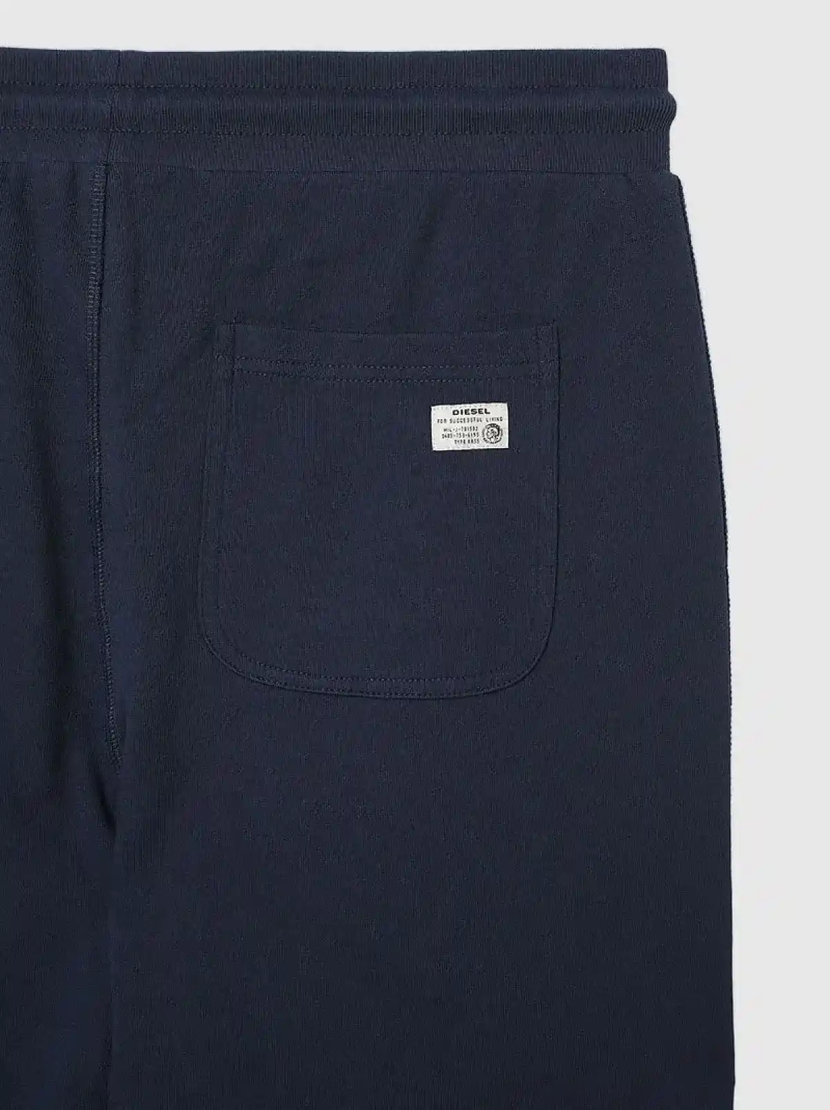 Blue Sweatpants with knitted logo bands
