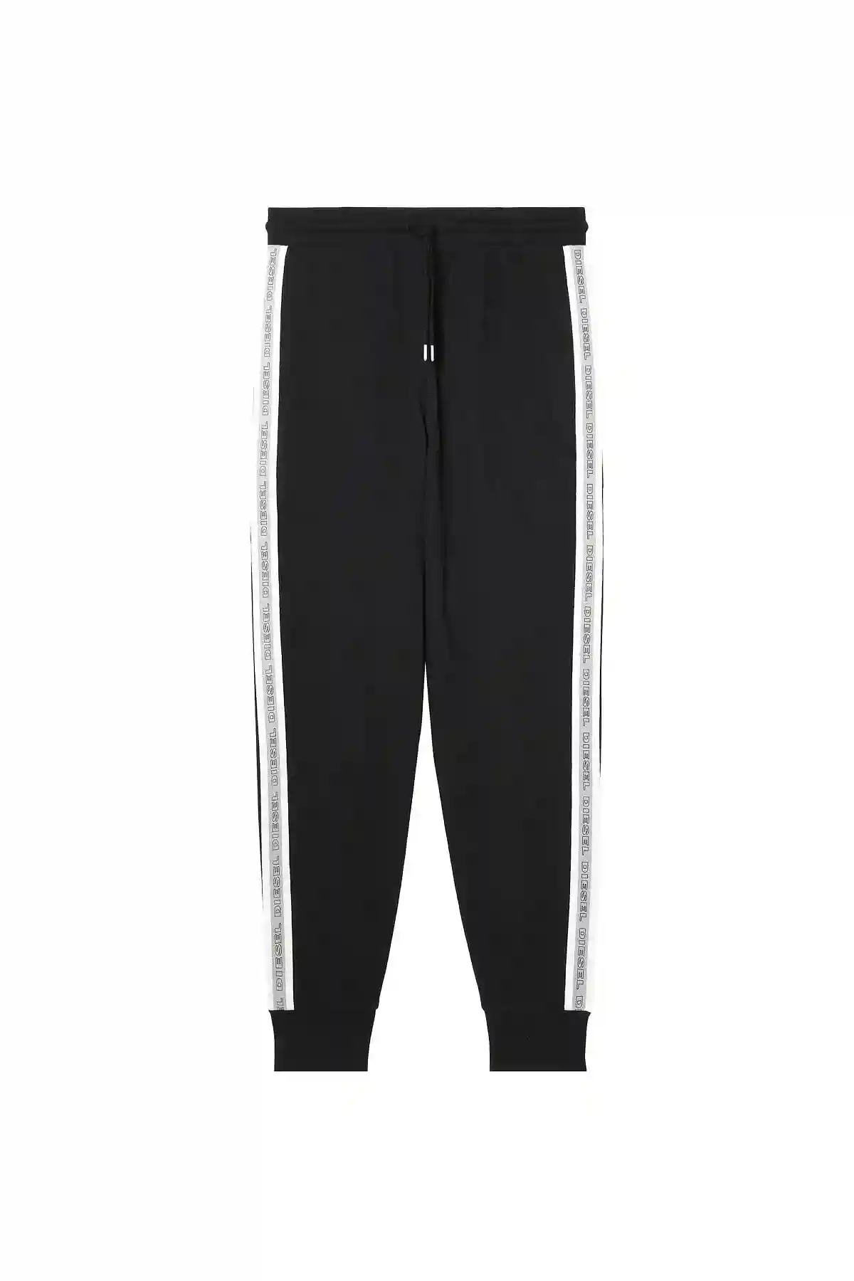 Black Sweatpants with knitted logo bands