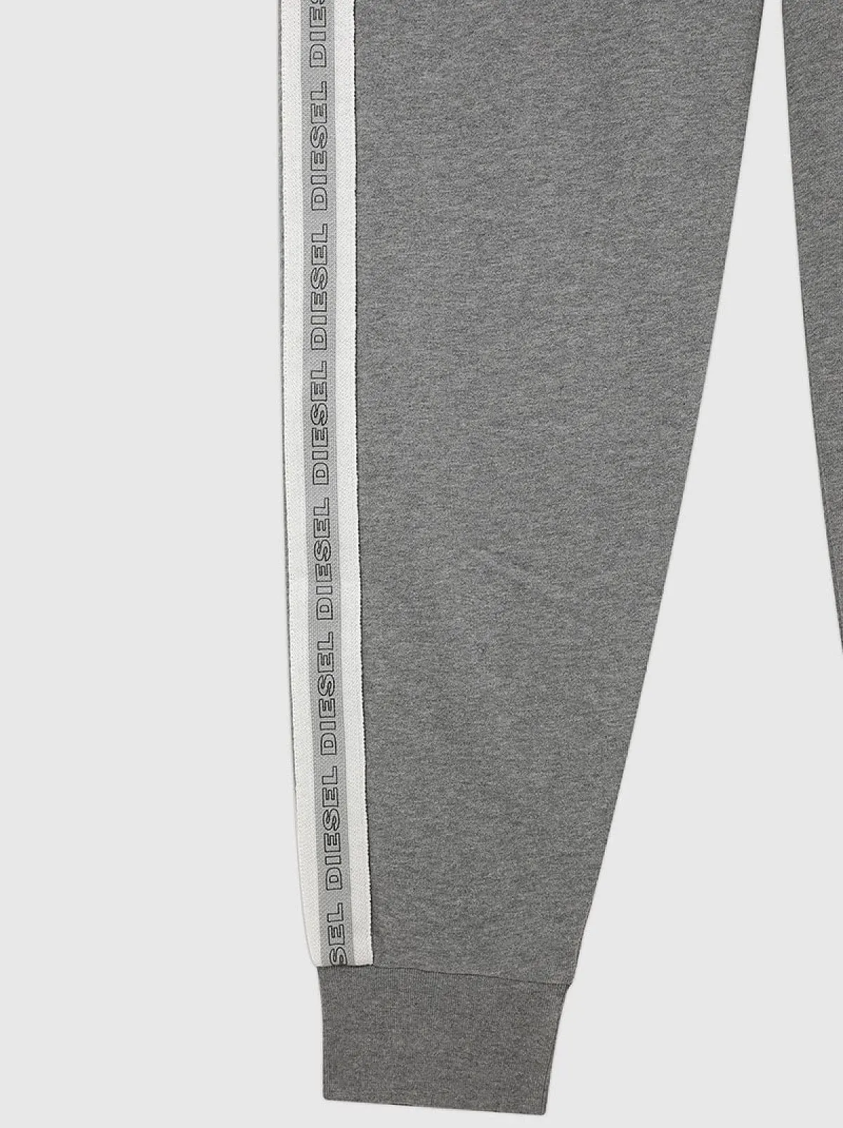 Grey Sweatpants with knitted logo bands