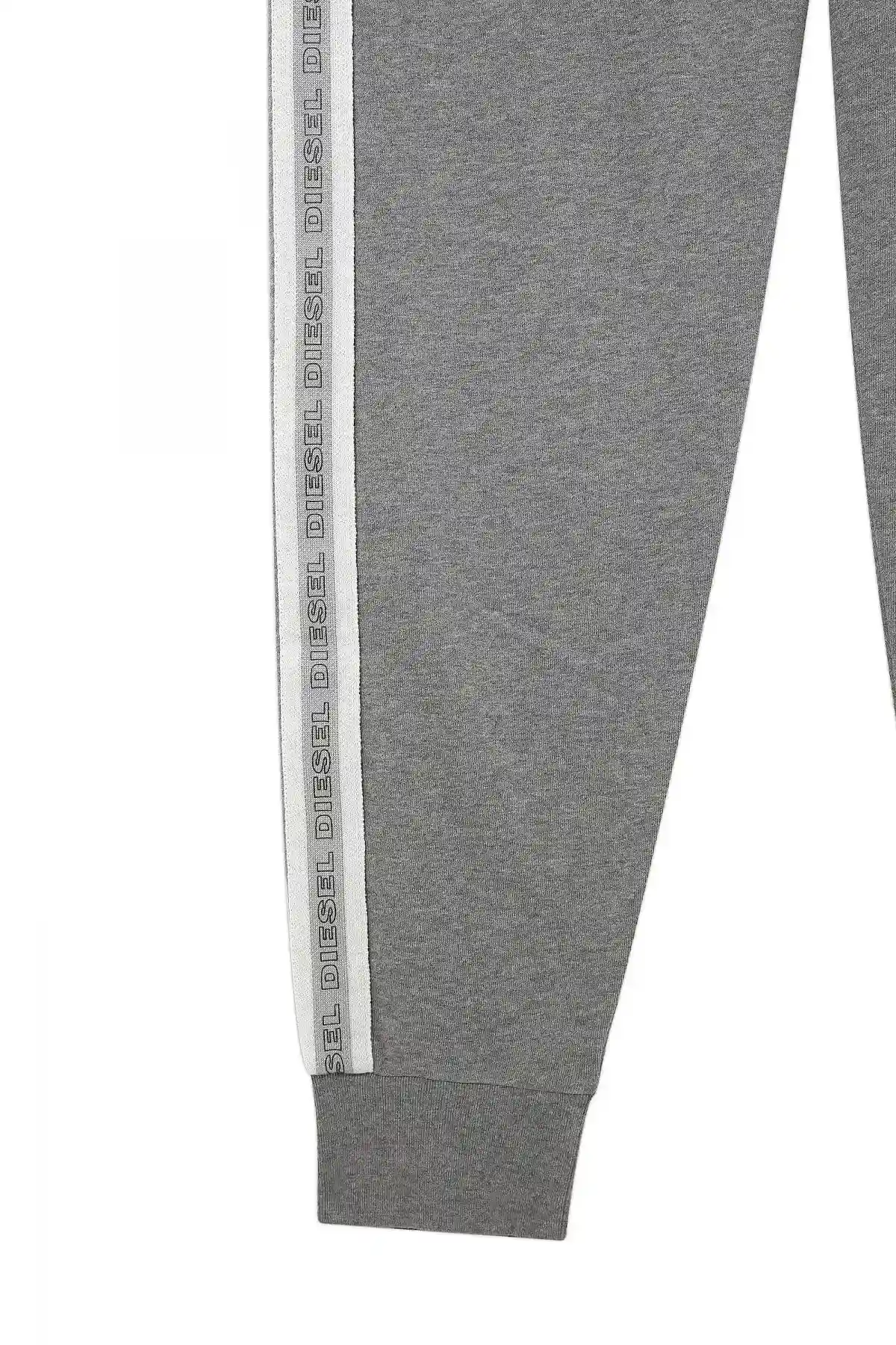 Grey Sweatpants with knitted logo bands