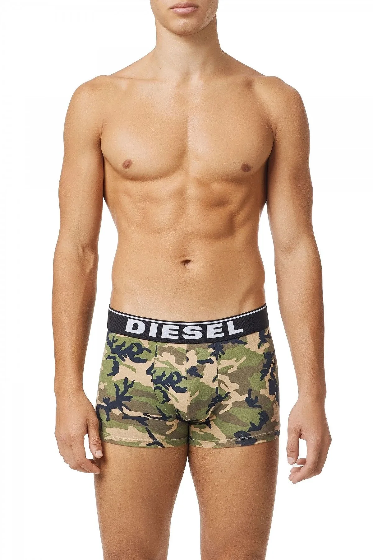 Multicolor Three-pack boxer briefs plain and camo