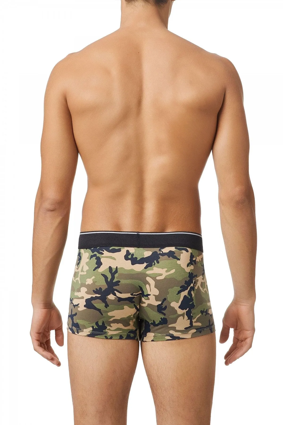 Multicolor Three-pack boxer briefs plain and camo