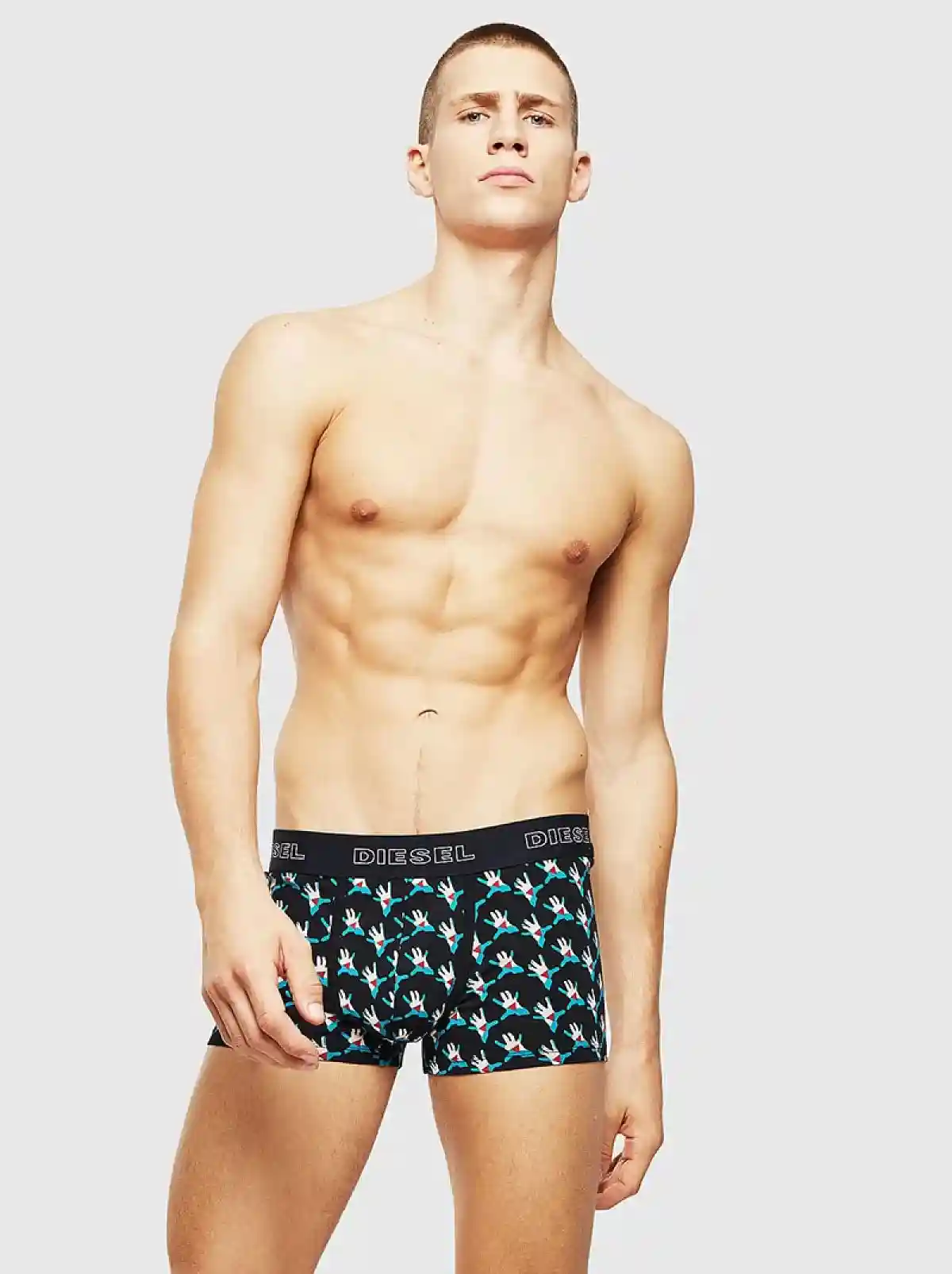 Multicolor Three-pack of boxers with hand print