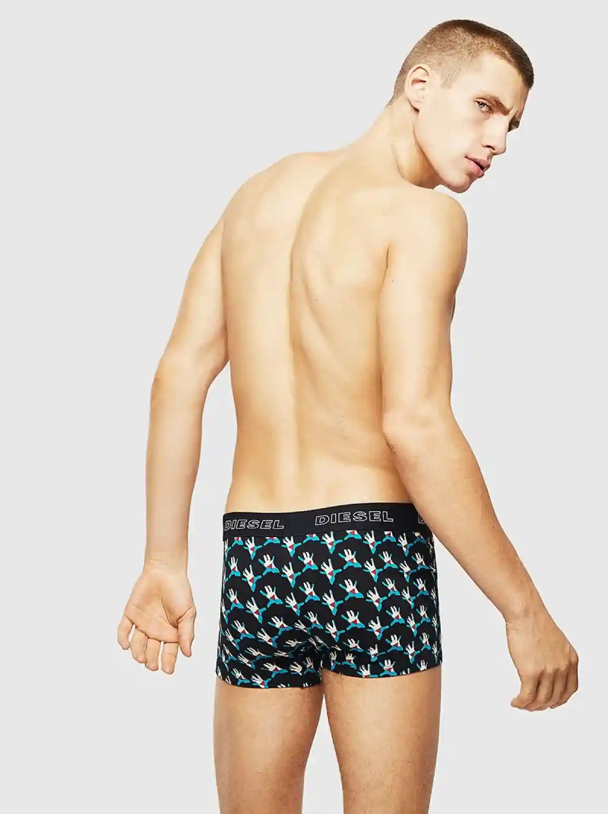Multicolor Three-pack of boxers with hand print
