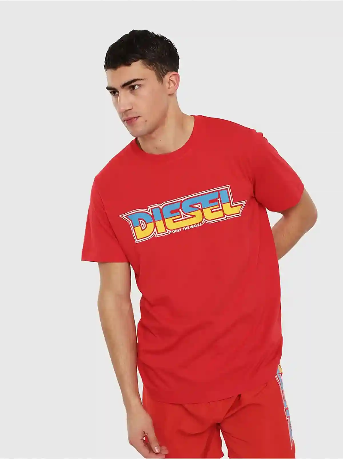 Red Regular T-shirt with lettering