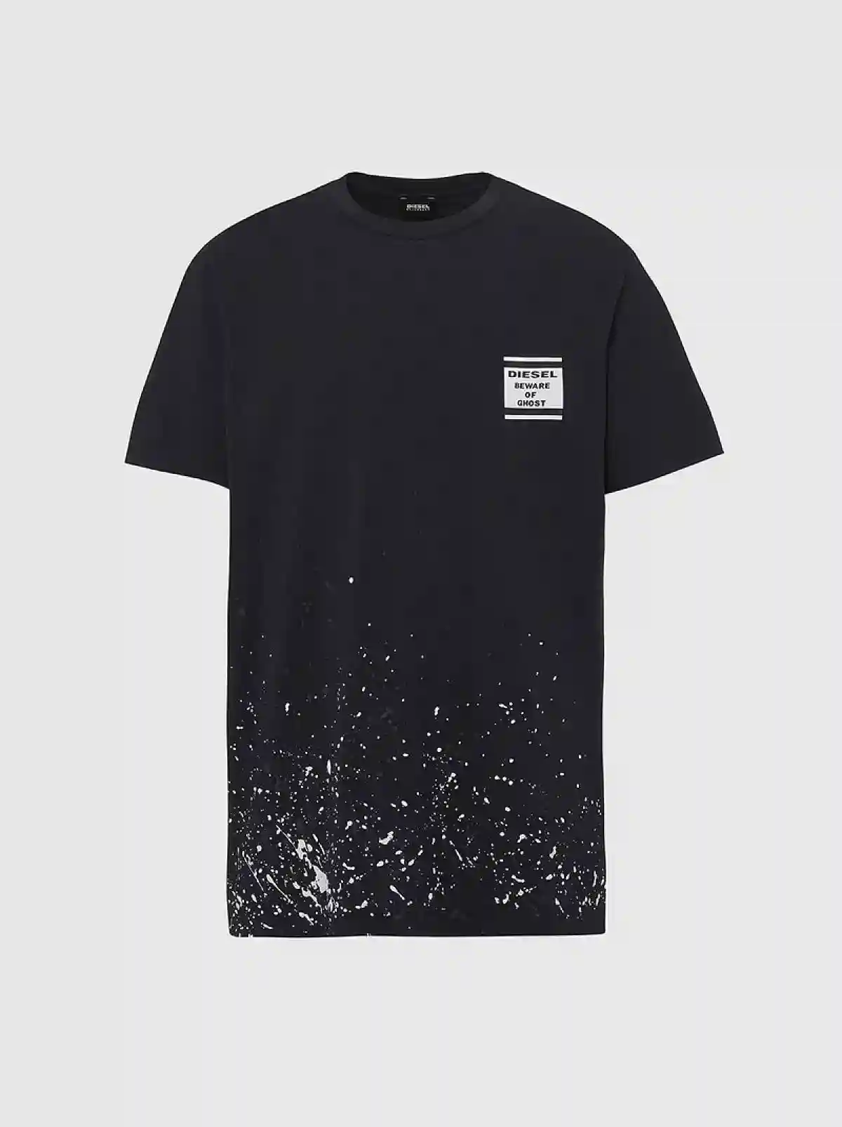 Black T-shirt with splatter print
