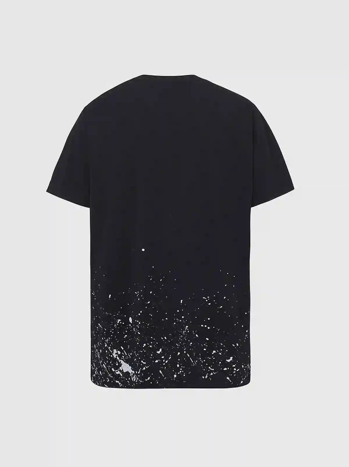Black T-shirt with splatter print