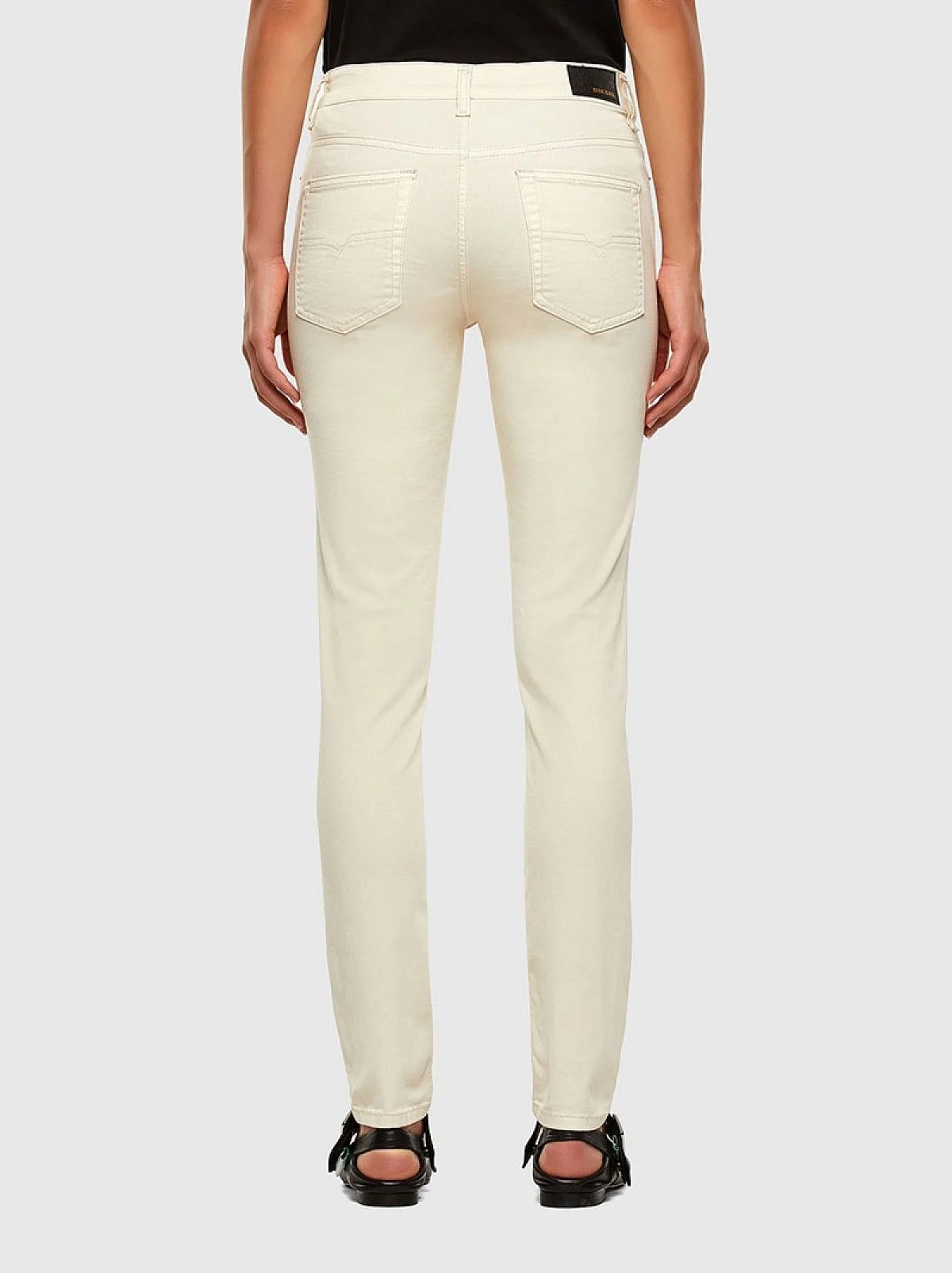 White Super Skinny Fit Jeans-D-Roisin