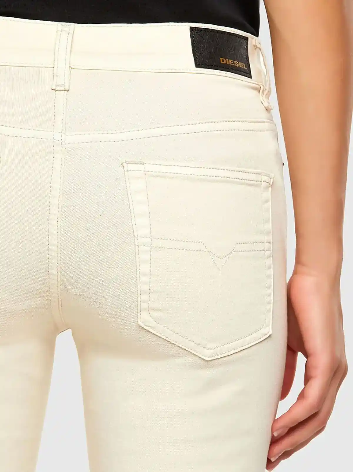 White Super Skinny Fit Jeans-D-Roisin