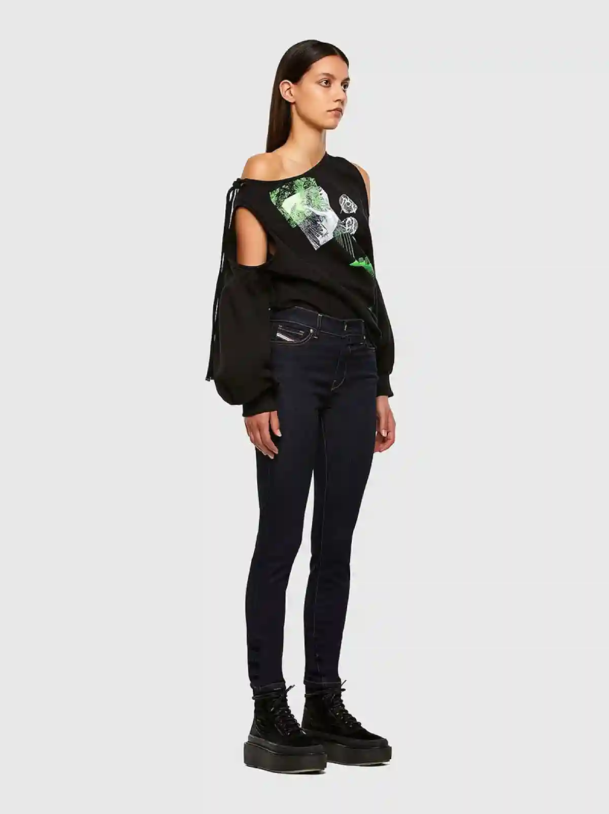 Blue Super skinny Jeans-D-Roisin