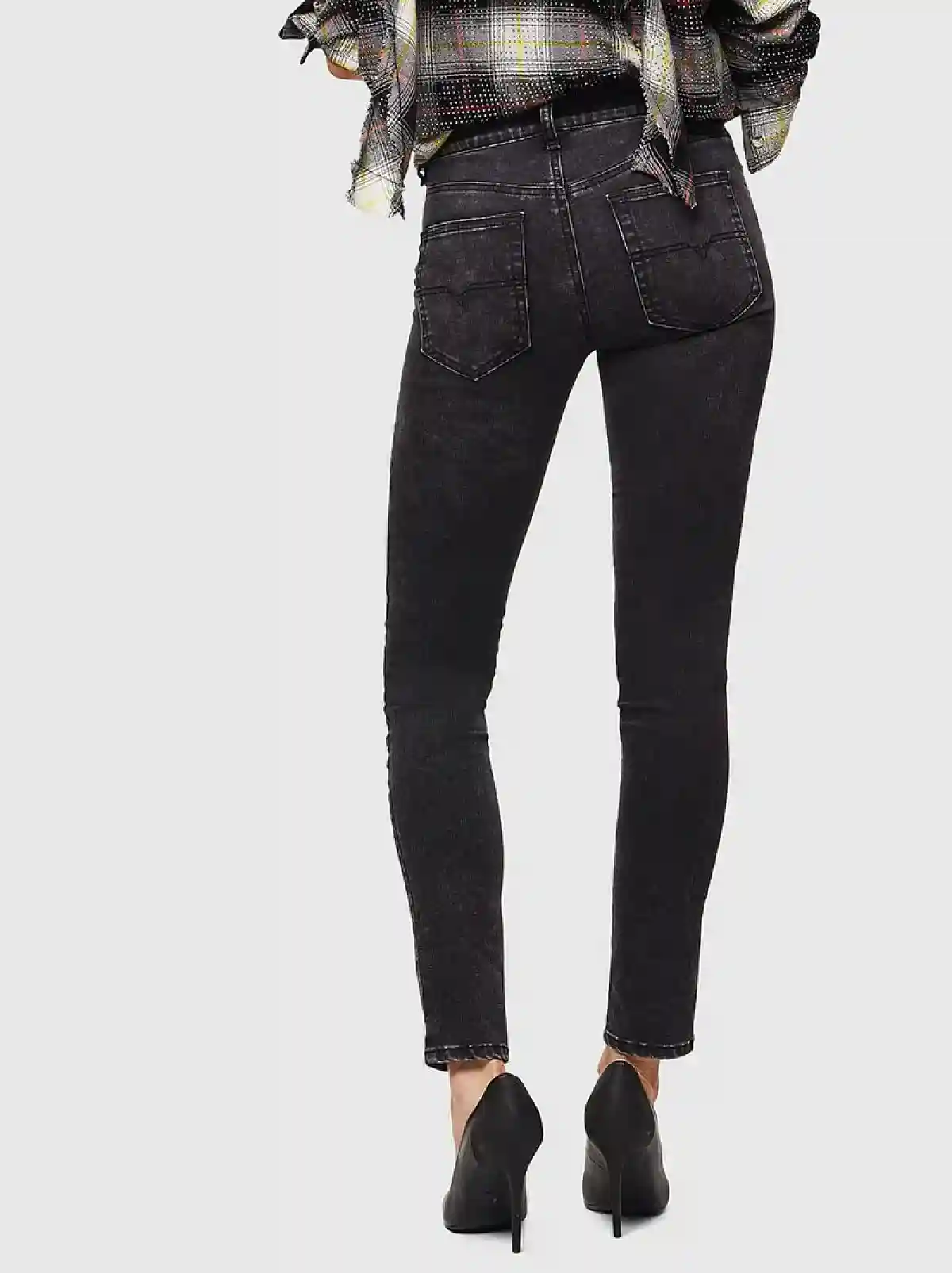 Black Super Skinny Fit Jeans-D-Roisin