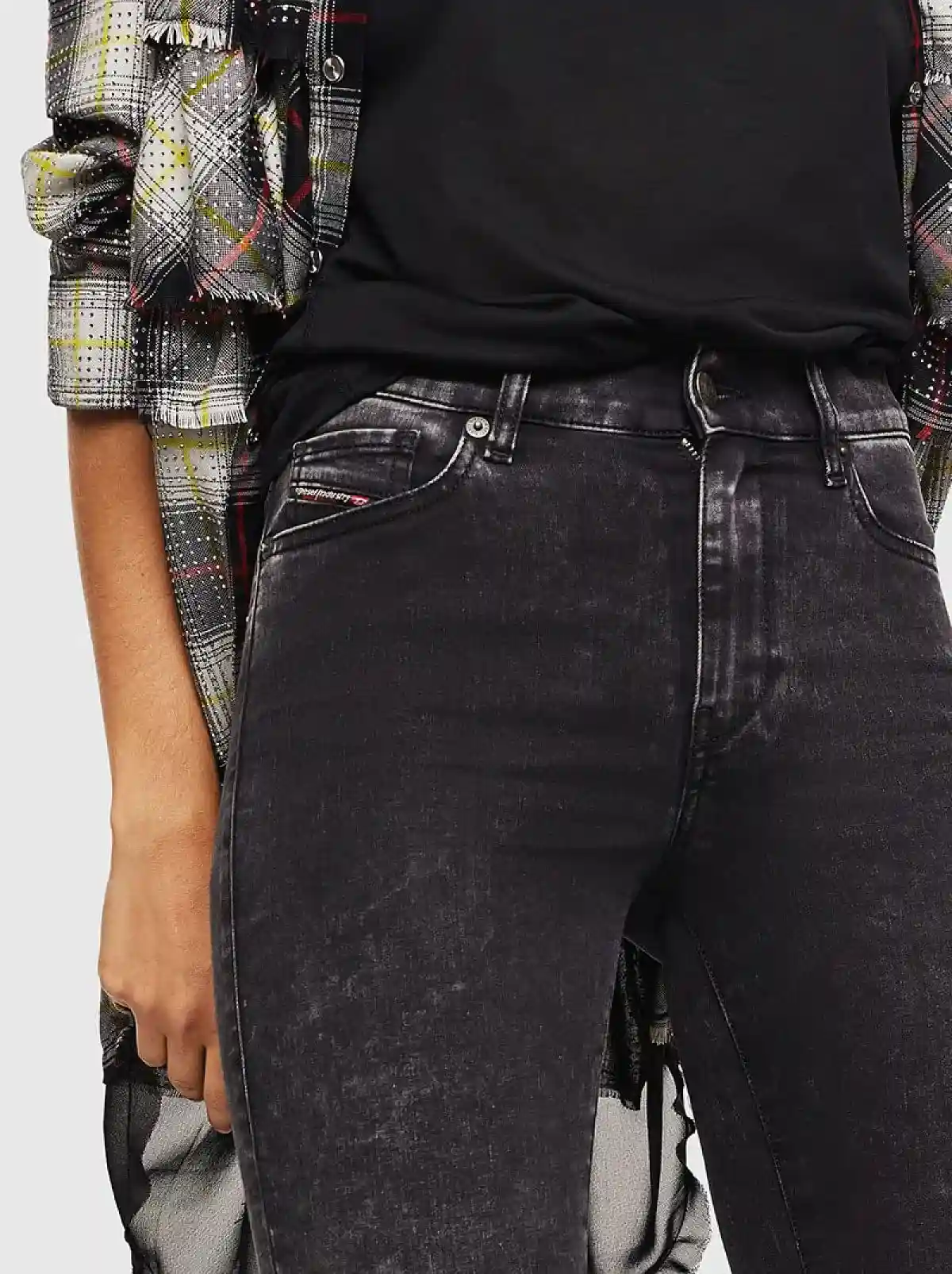 Black Super Skinny Fit Jeans-D-Roisin