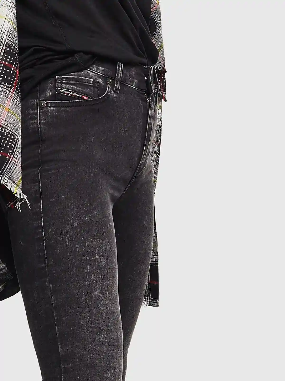 Black Super Skinny Fit Jeans-D-Roisin