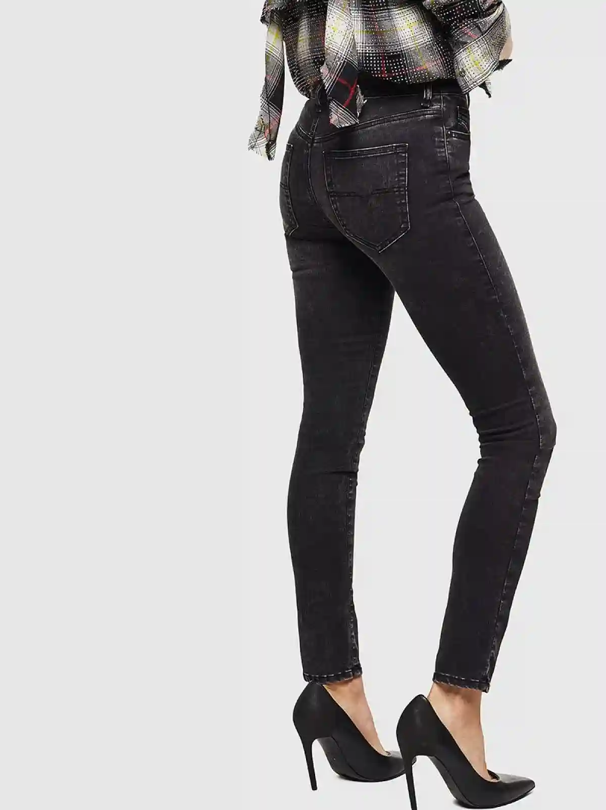 Black Super Skinny Fit Jeans-D-Roisin