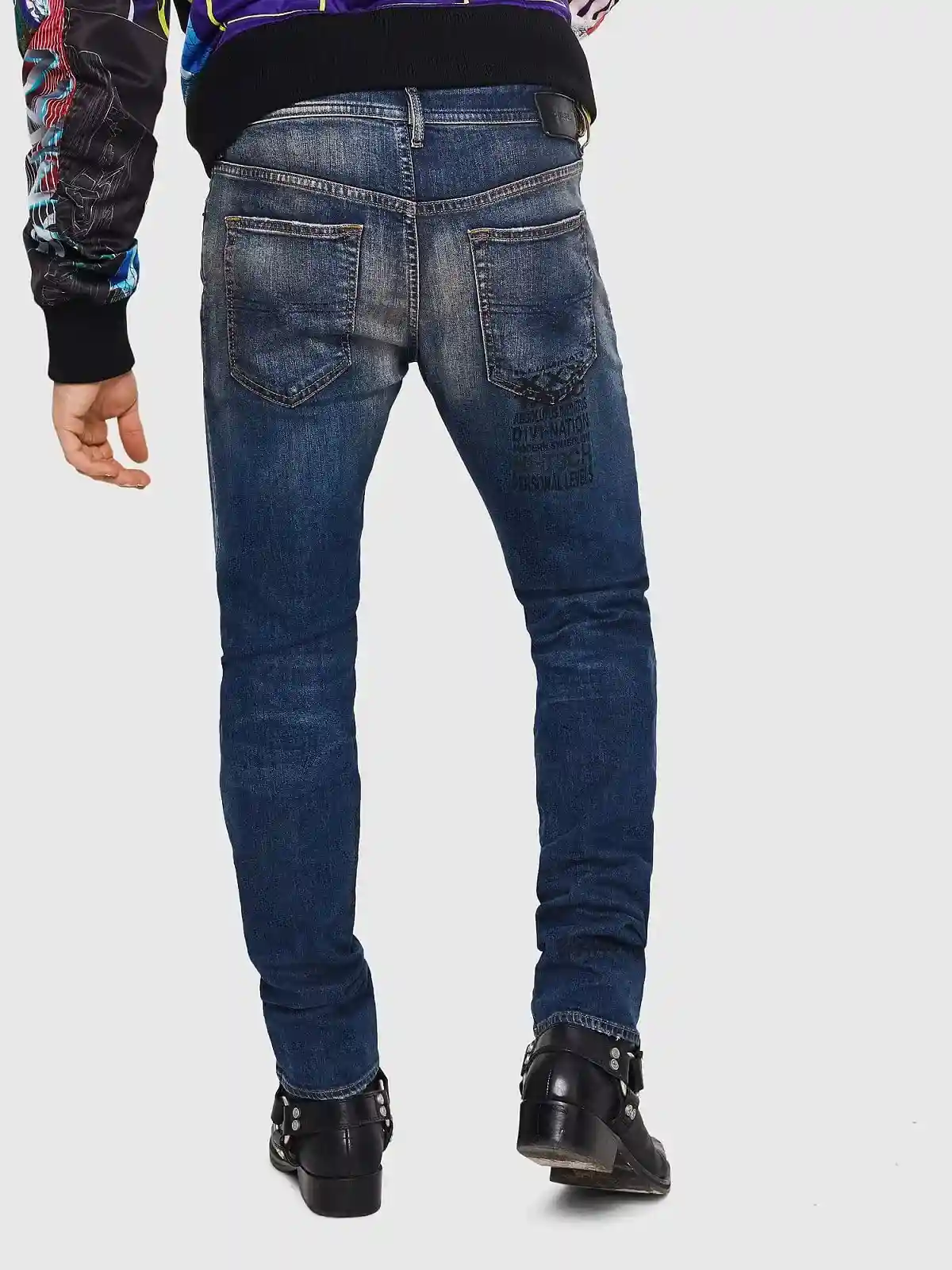 Blue Tapered fit Jeans-Buster