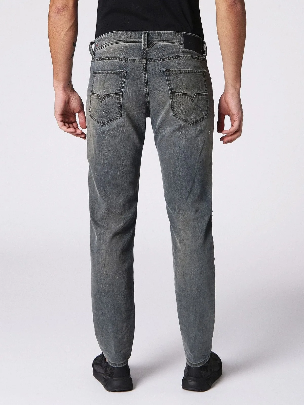 Blue Tapered fit Jeans-Larkee-Beex