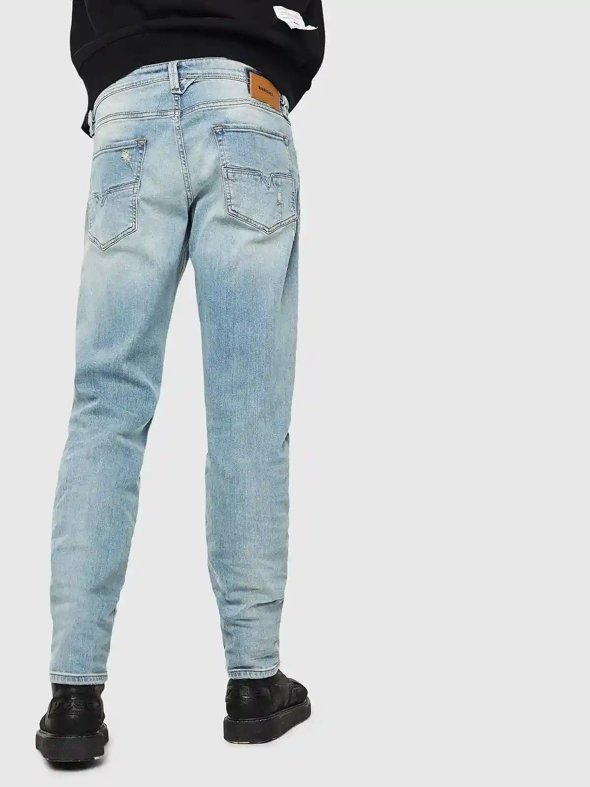 Blue Tapered fit Jeans-Larkee-Beex