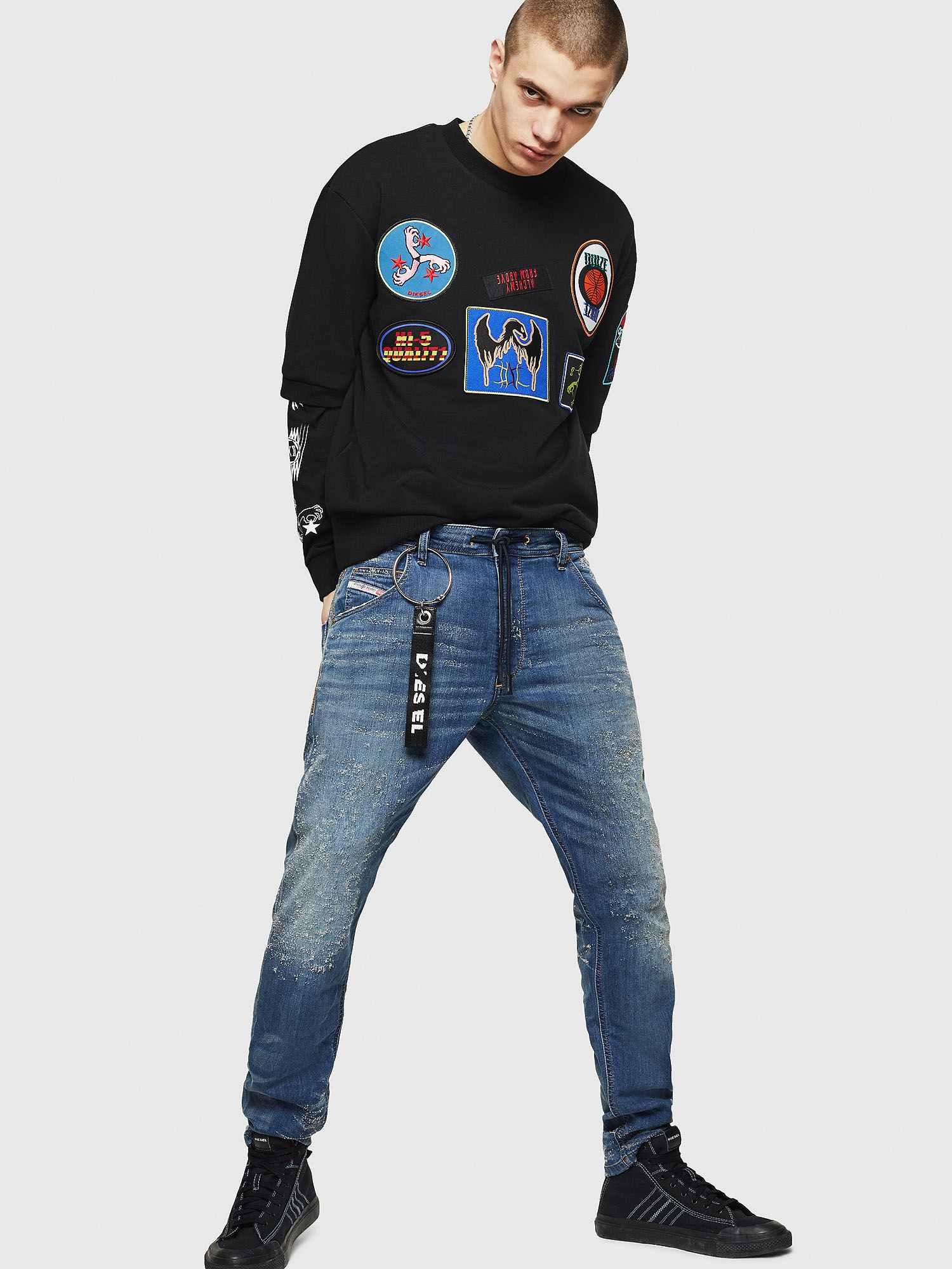 Diesel KROOLEY CB-NE Sweat jeans Jogg Jeans