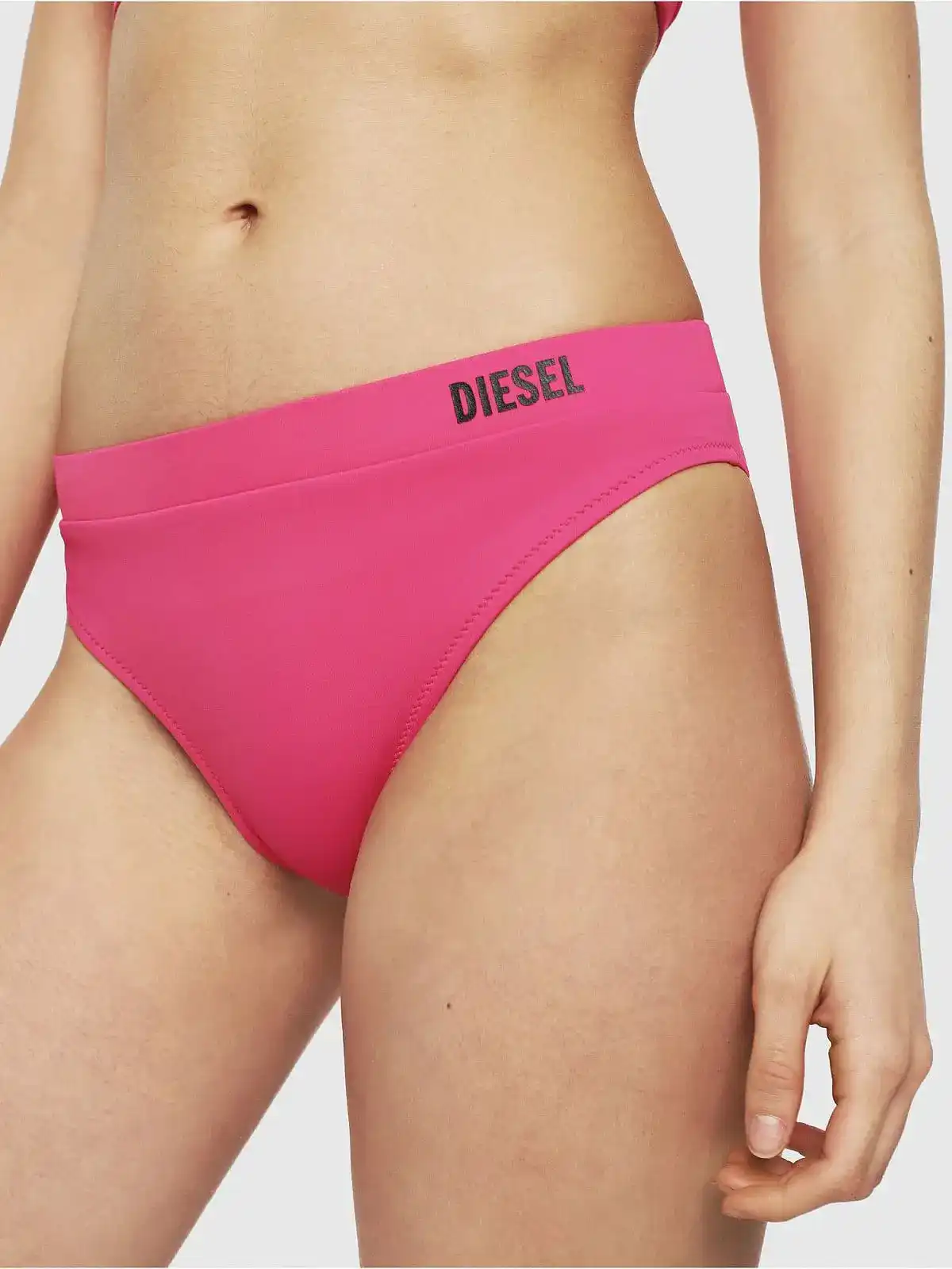 Pink Bikini with crossover logo straps