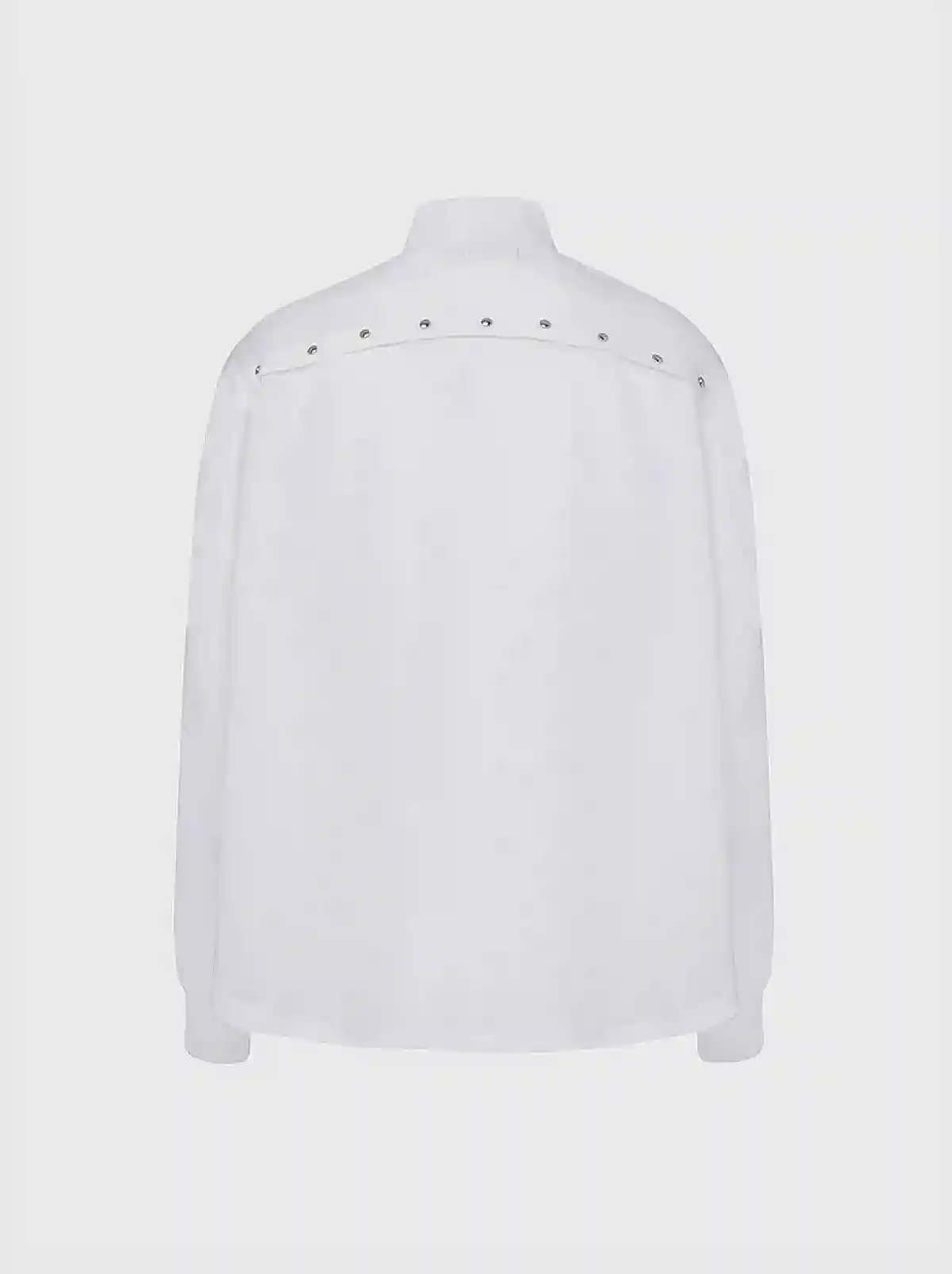 White Fluid shirt with knitted detail