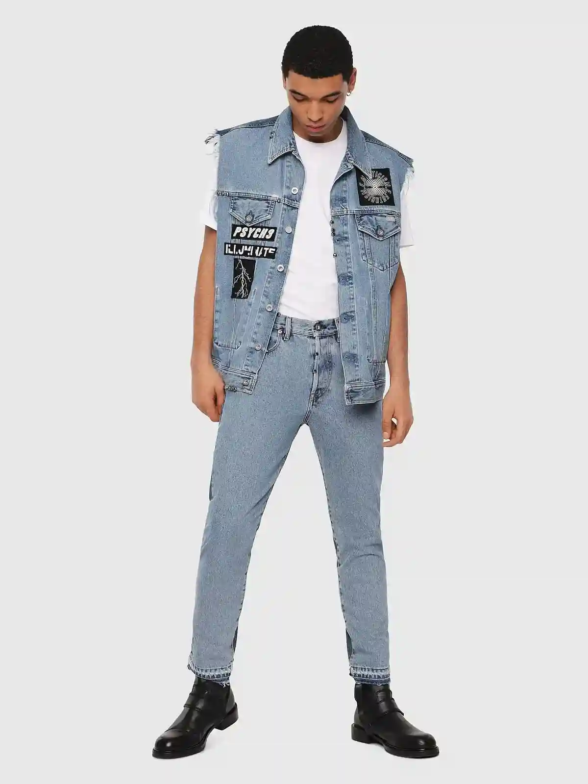 Blue Slim fit Jeans- Mharky