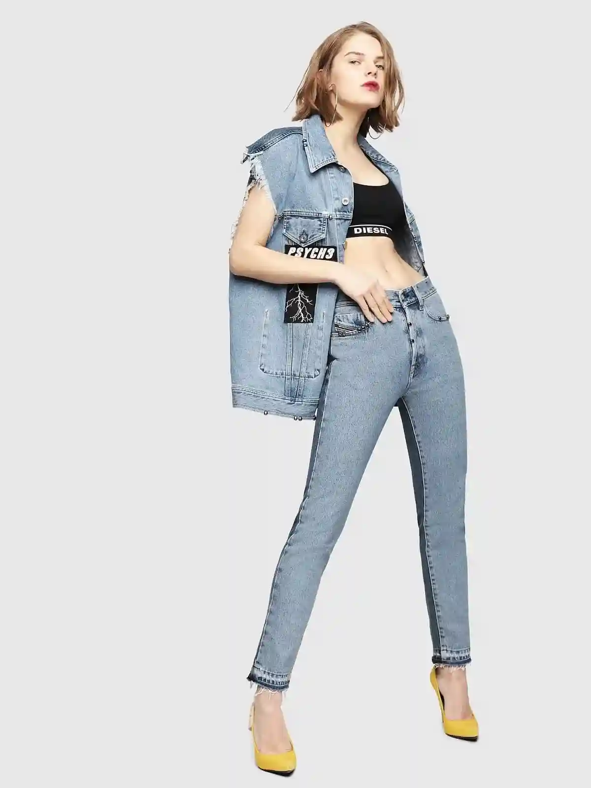 Blue Slim fit Jeans- Mharky