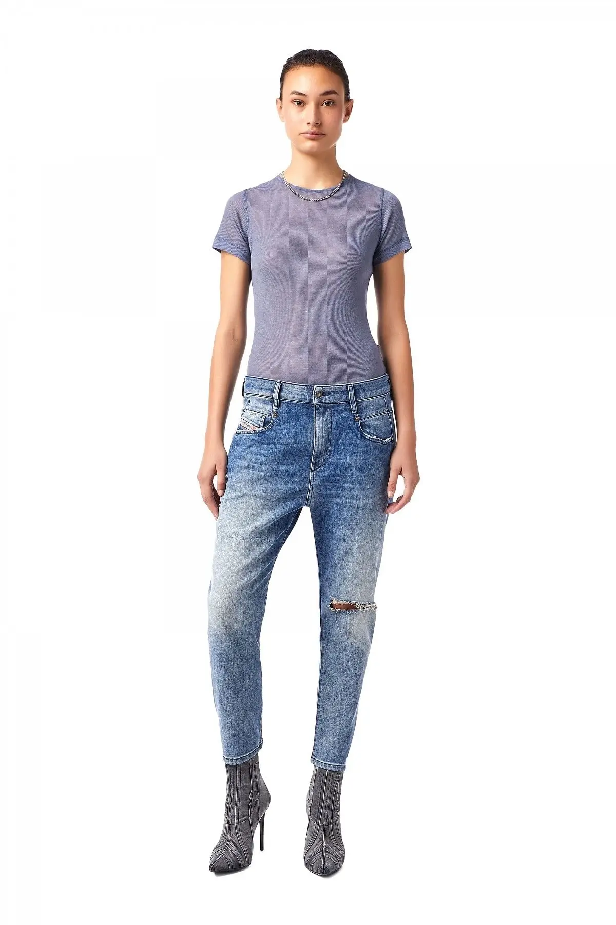 Blue Boyfriend Jeans-Fayza