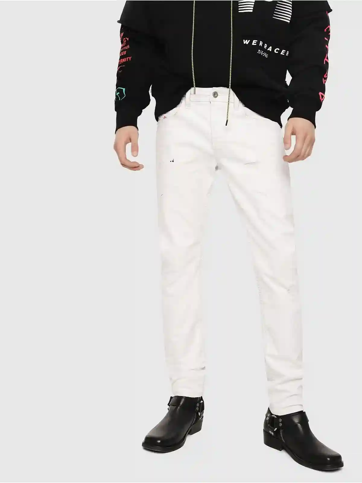 White Slim Fit Jeans- Thommer