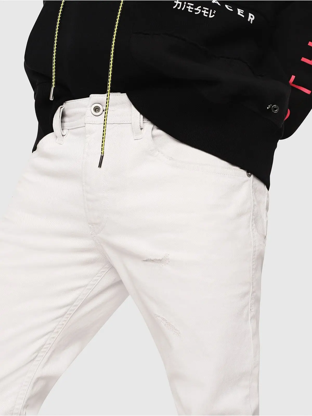 White Slim Fit Jeans- Thommer