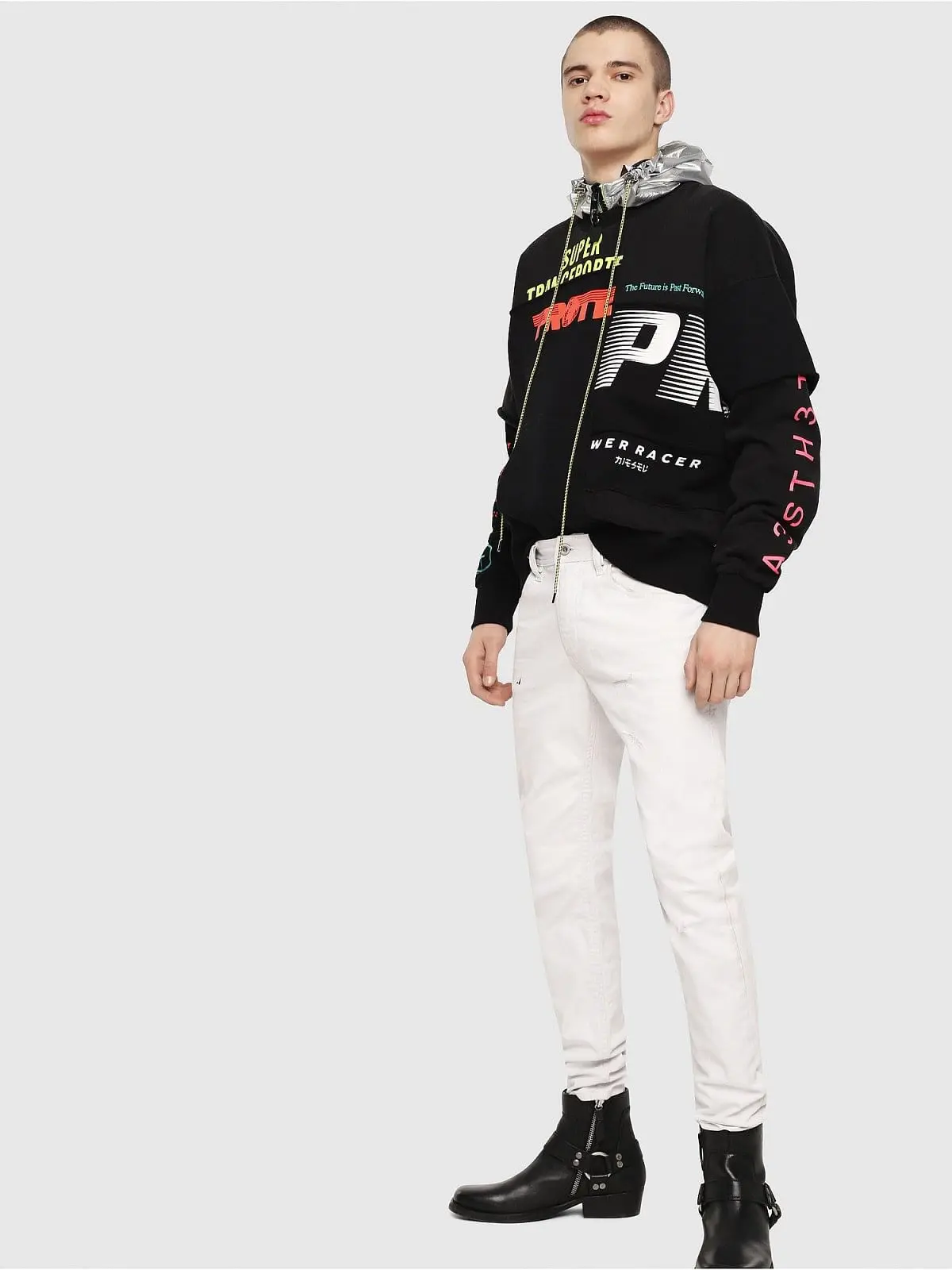 White Slim Fit Jeans- Thommer