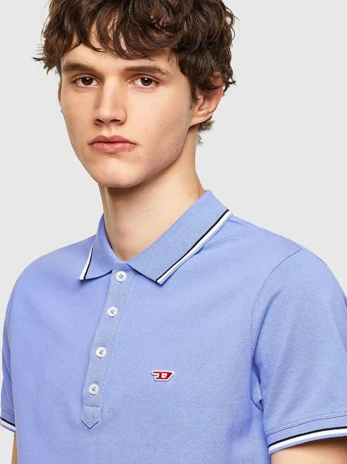 Purple Cotton-piquet polo shirt
