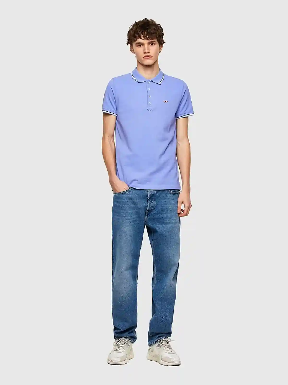 Purple Cotton-piquet polo shirt