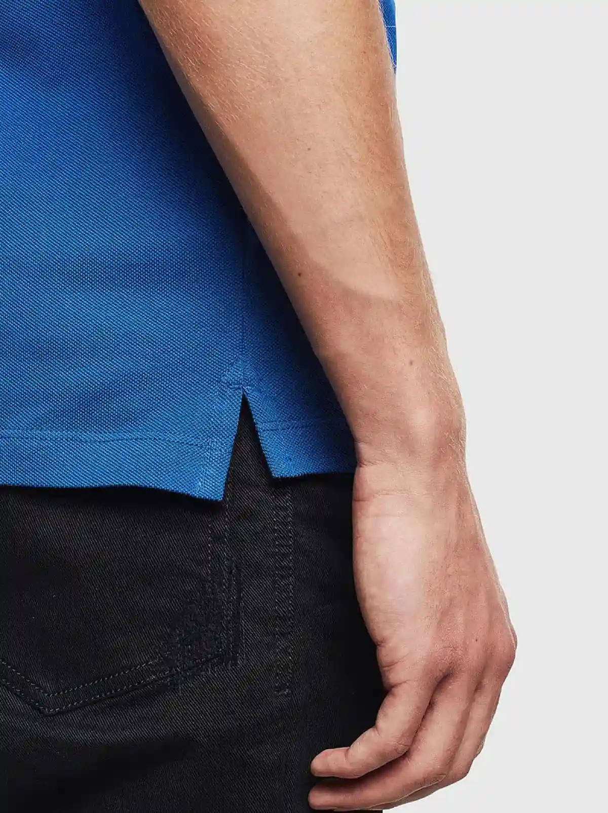 Blue Cotton-piquet polo shirt
