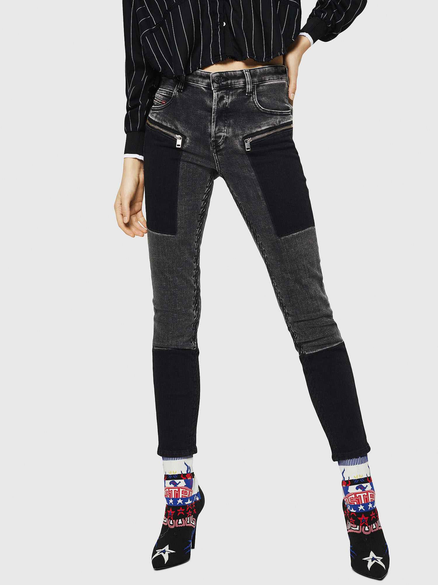 Diesel BABHILA-BK-SP L.32 PANTALONI Jeans
