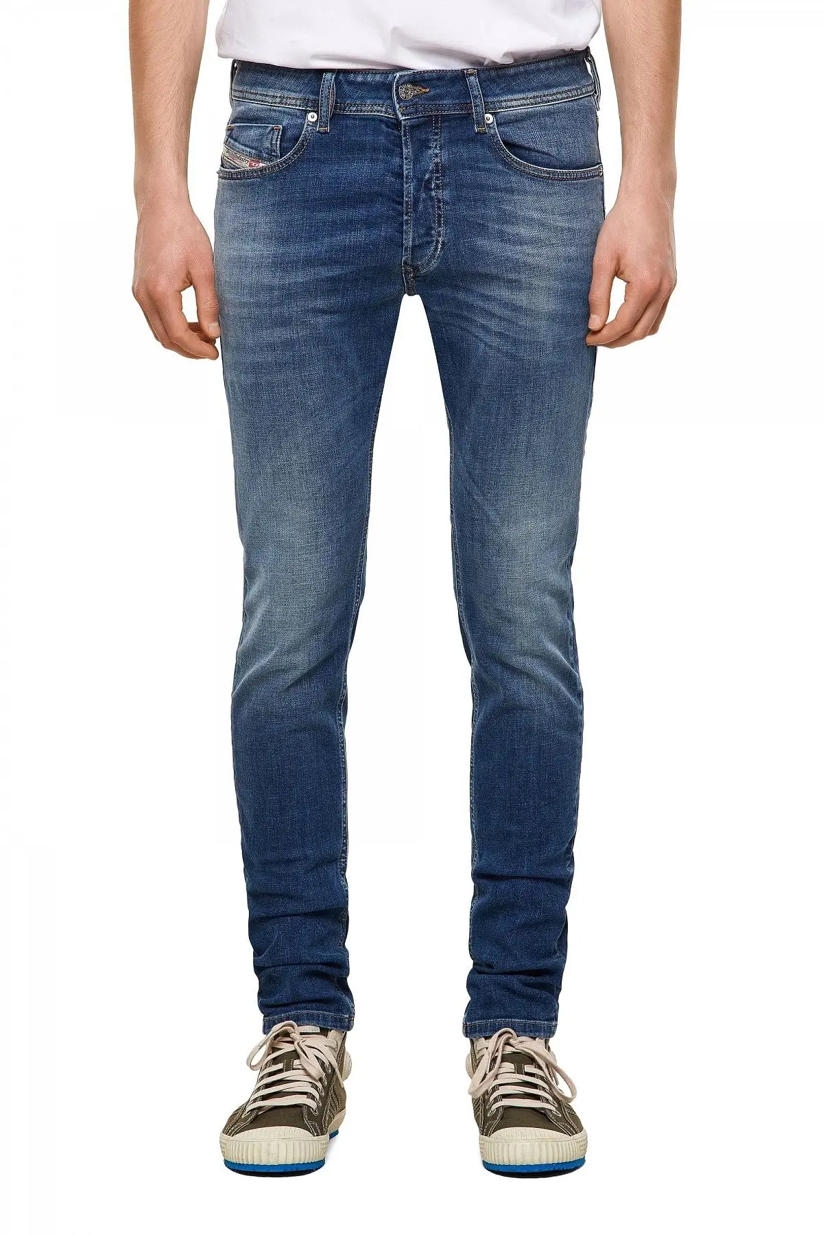 Blue Skinny Fit-Sleenker-Jeans
