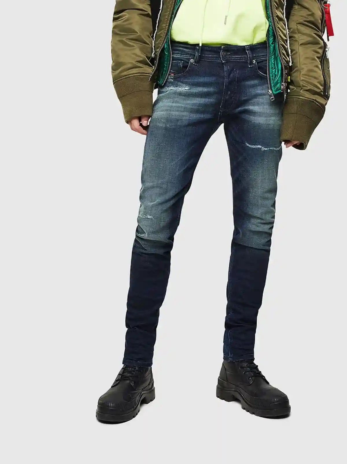 Blue Skinny Fit-Sleenker-Jeans