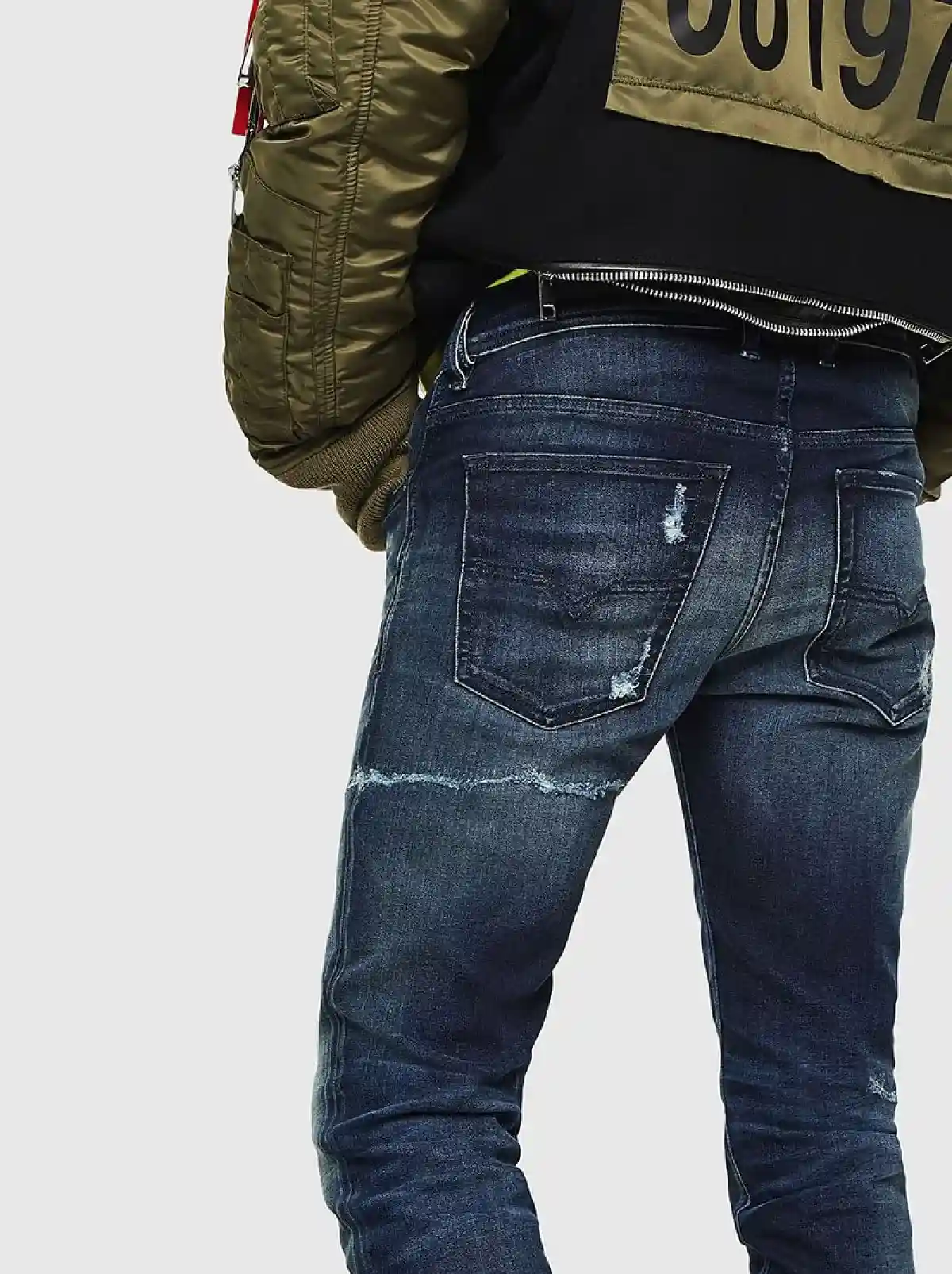 Blue Skinny Fit-Sleenker-Jeans
