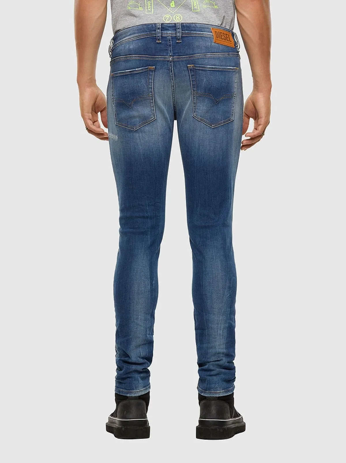 Blue Skinny Fit-Sleenker-Jeans