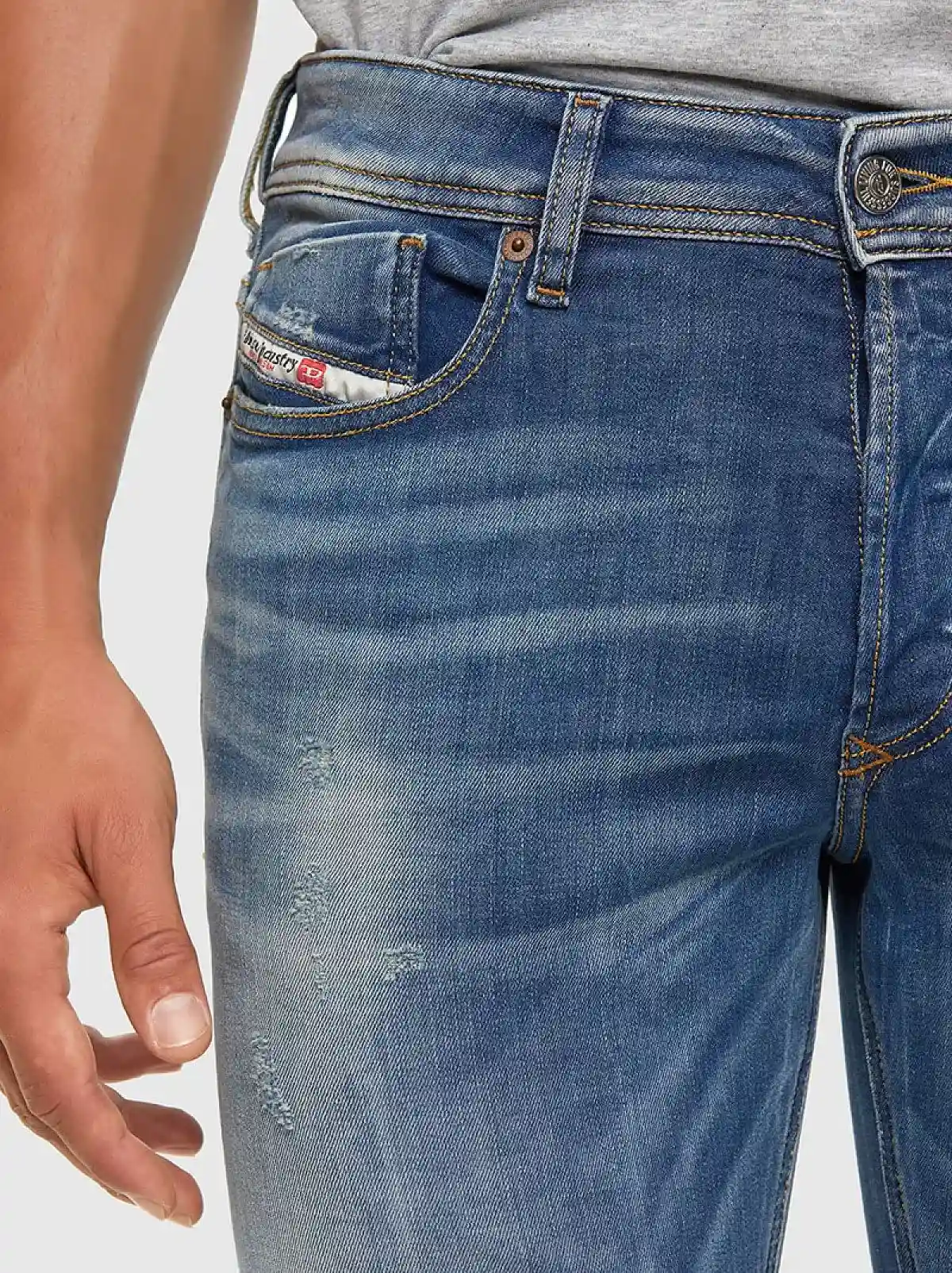 Blue Skinny Fit-Sleenker-Jeans