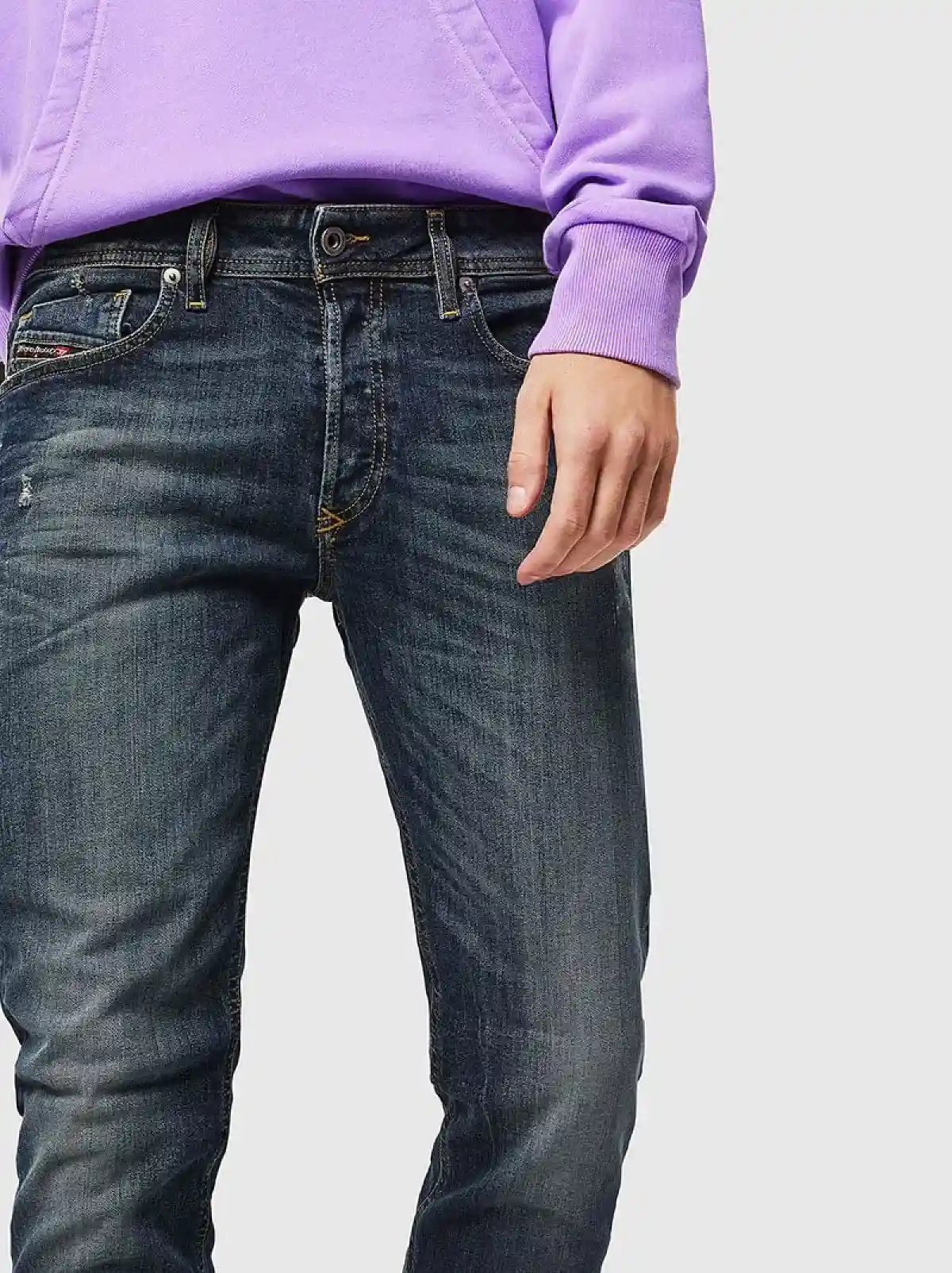 Blue Skinny Fit-Sleenker-Jeans