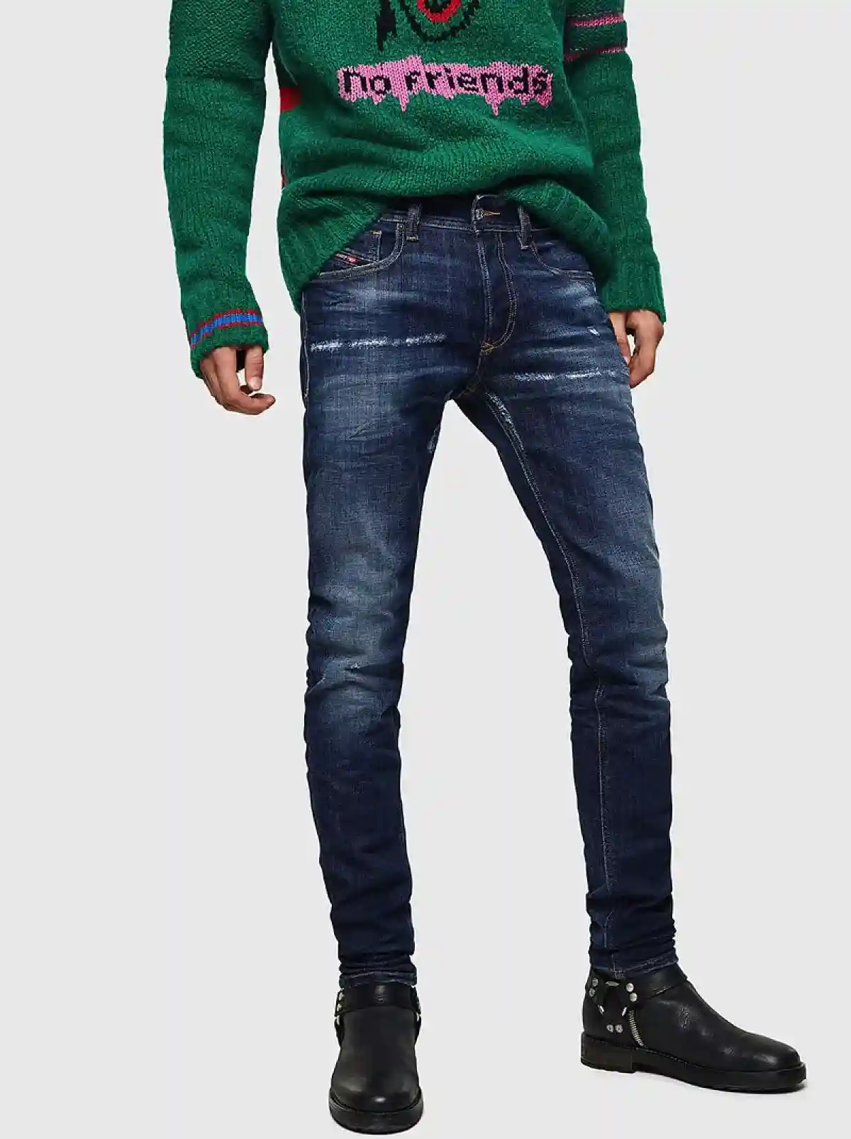 Blue Skinny Fit-Sleenker-Jeans