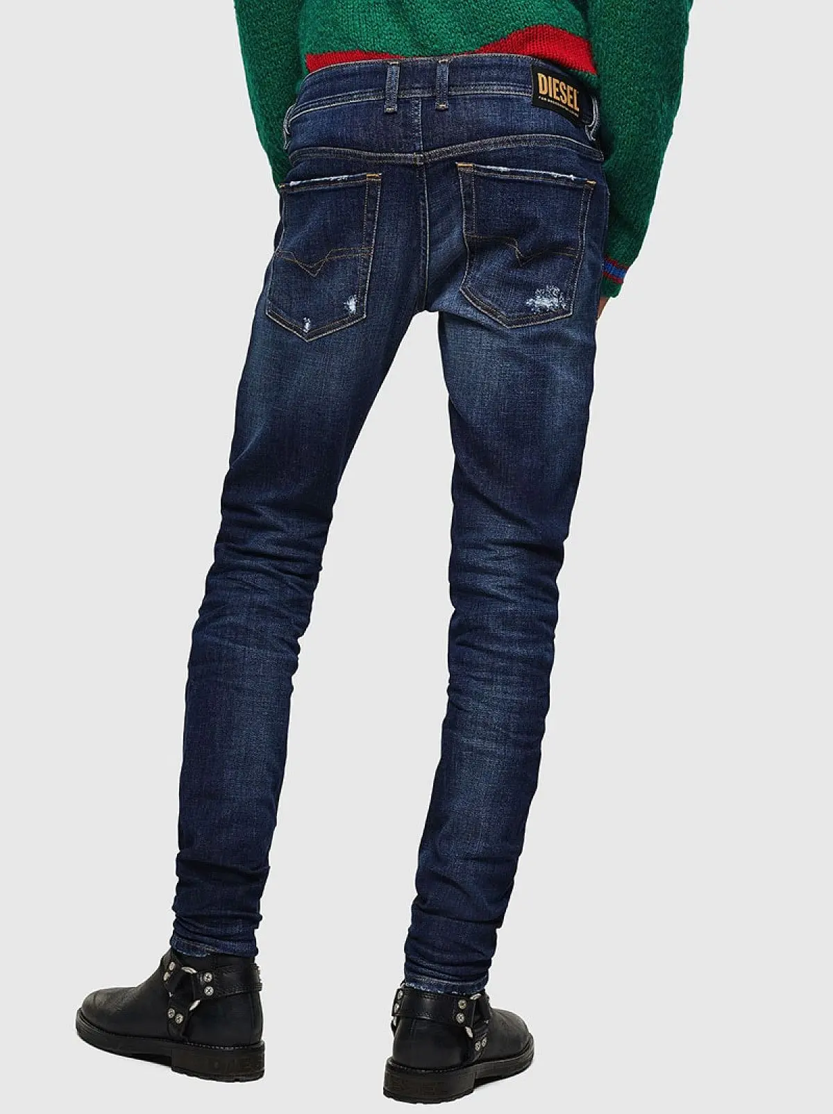 Blue Skinny Fit-Sleenker-Jeans