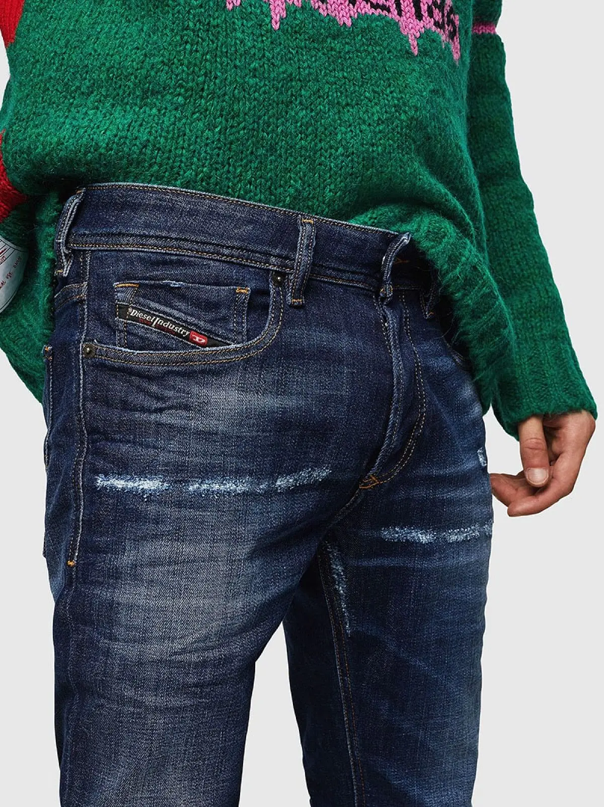 Blue Skinny Fit-Sleenker-Jeans