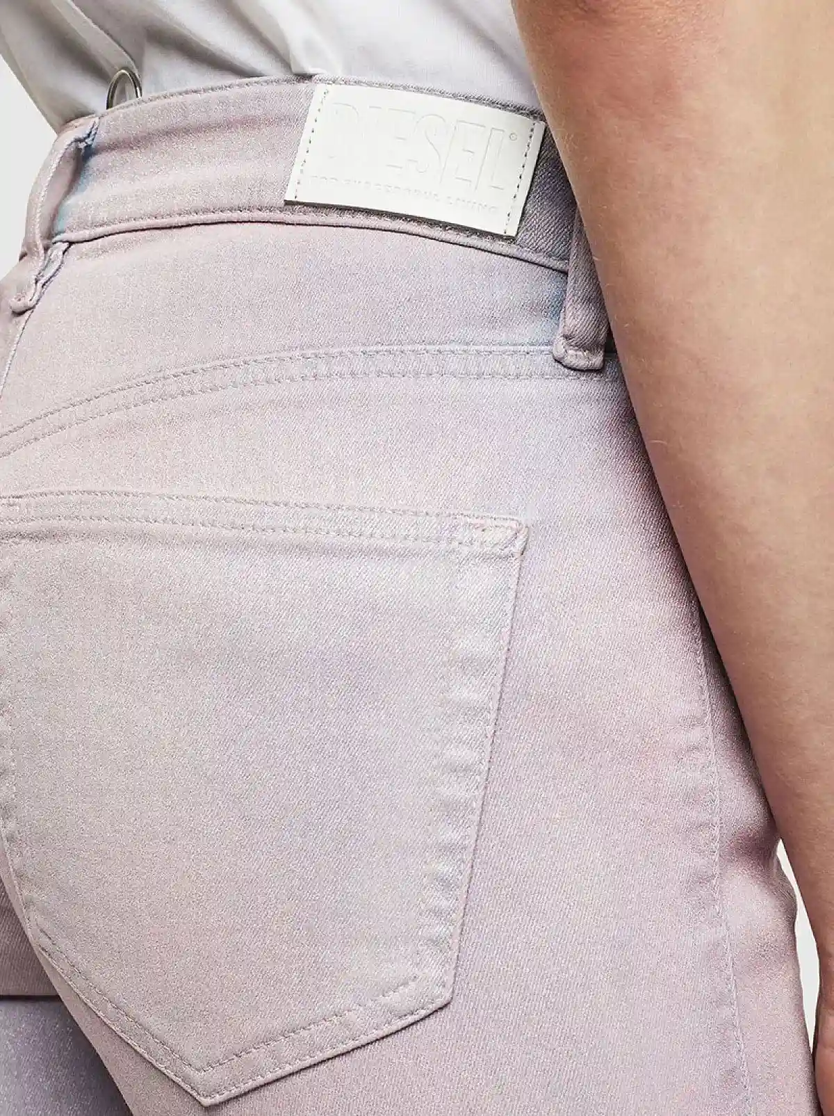 Pink Super Skinny Fit Jeans-Slandy