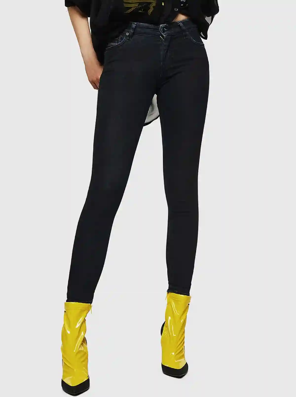 Blue Super Skinny Fit Jeans-Slandy