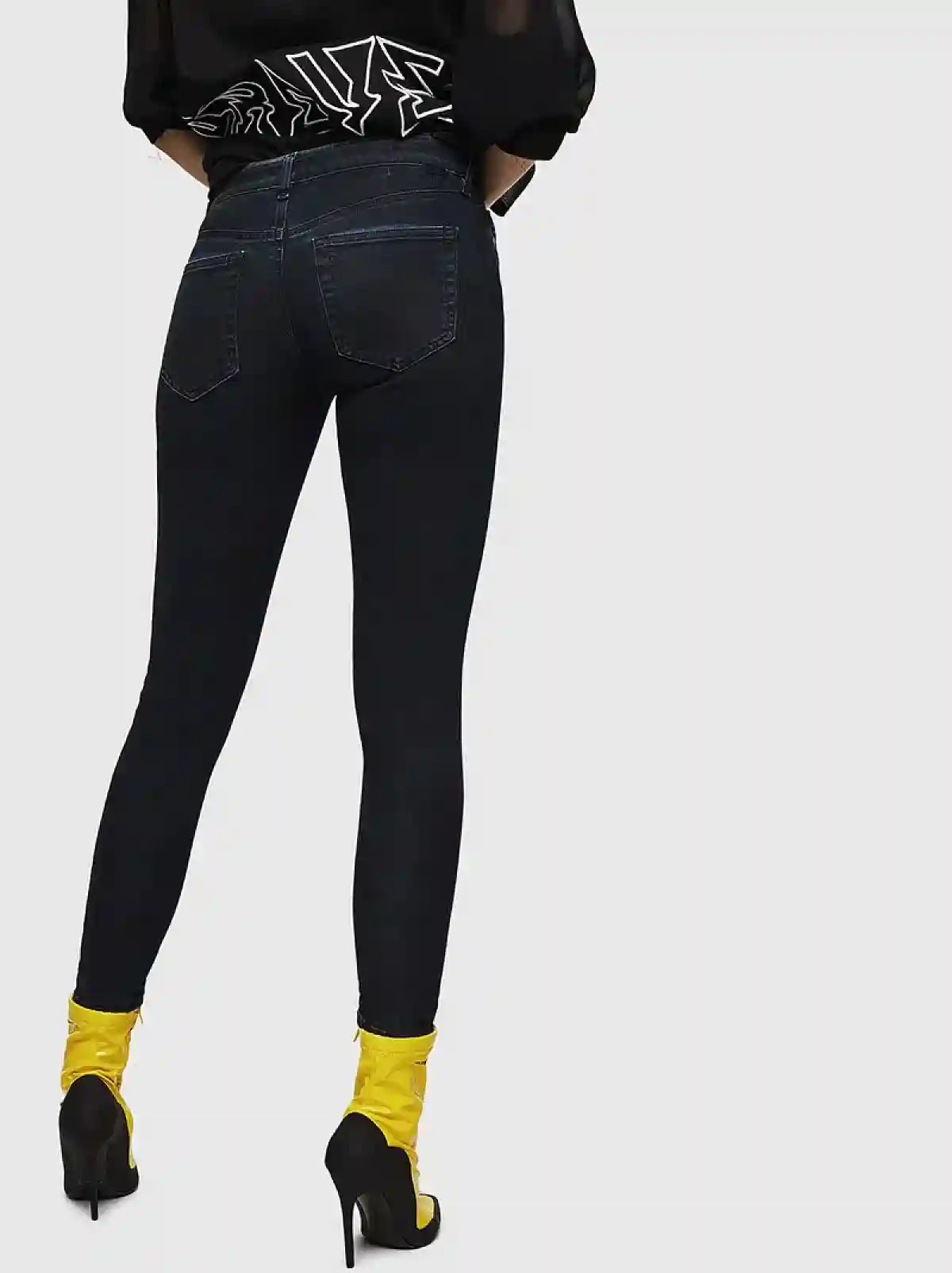 Blue Super Skinny Fit Jeans-Slandy