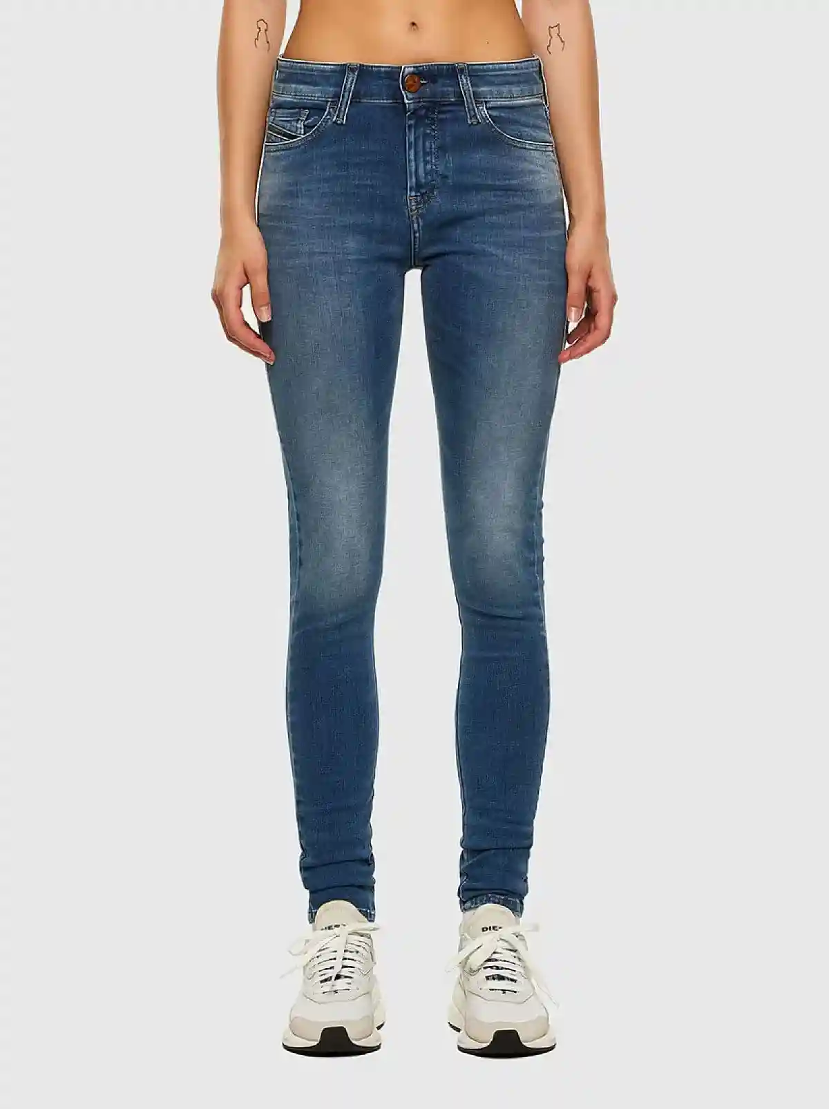 Blue Super skinny Jeans-Slandy